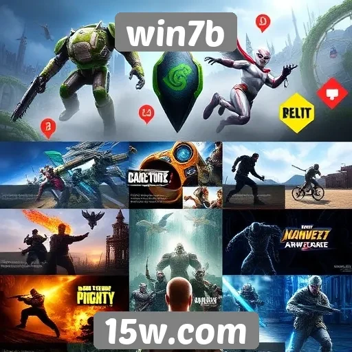 Variedade de jogos disponíveis em win7b